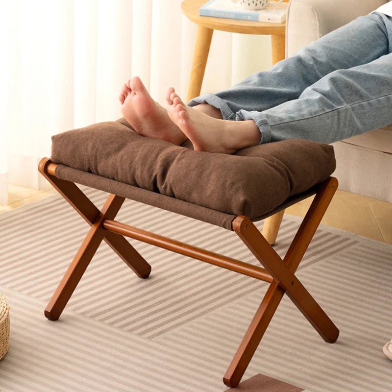 Foldable Cushioned Footstool
