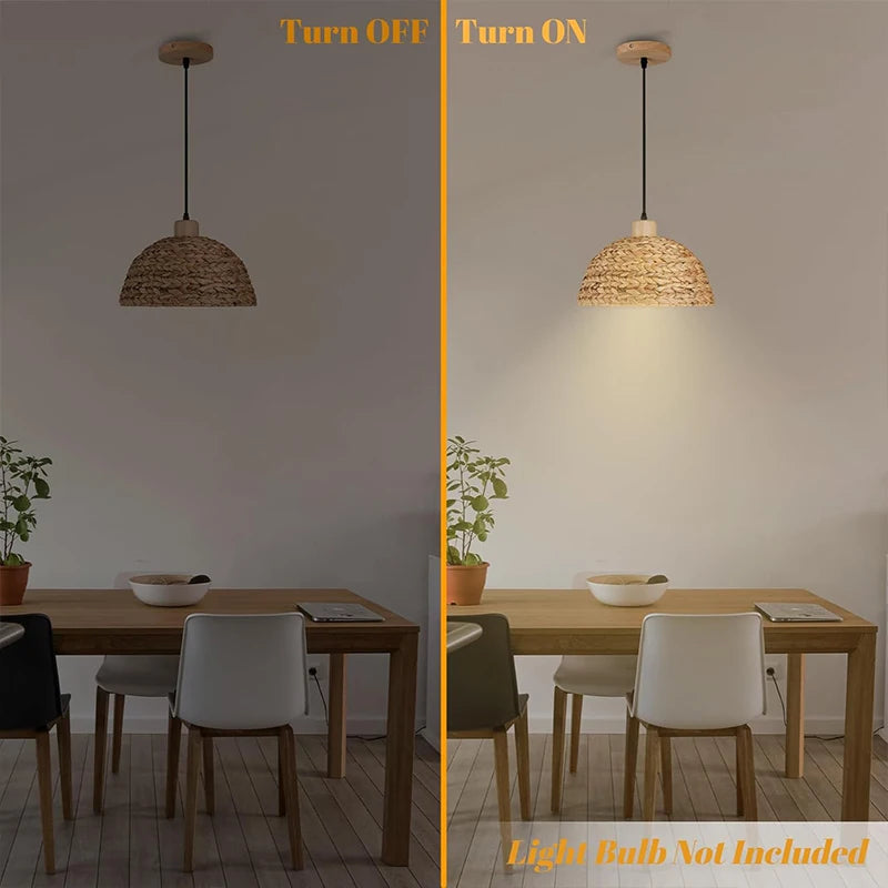 Rattan Hanging Pendant Light