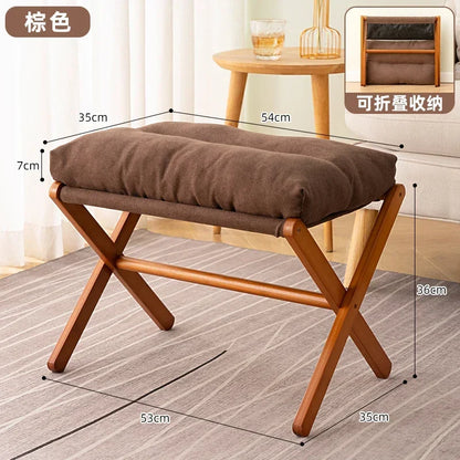 Foldable Cushioned Footstool