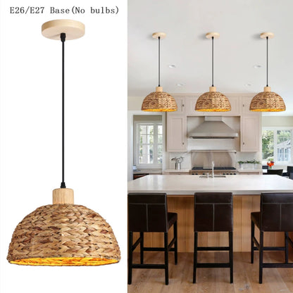 Rattan Hanging Pendant Light