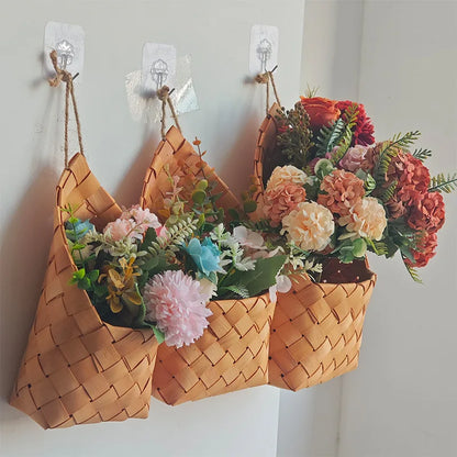 Woven Hanging Flower Basket