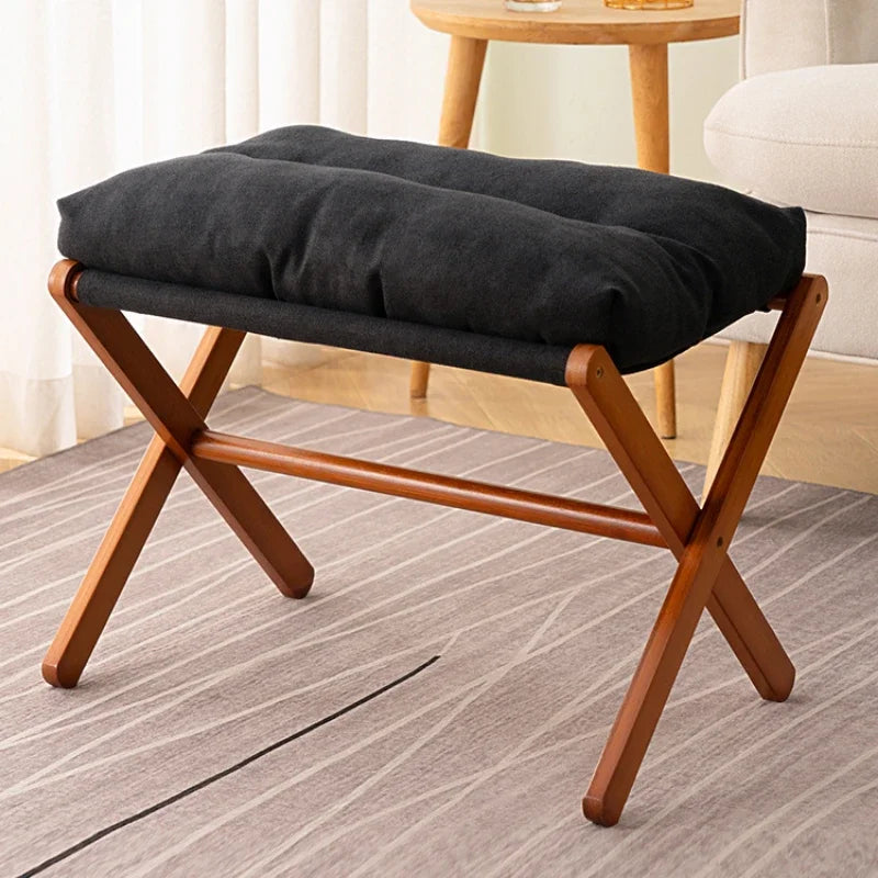 Foldable Cushioned Footstool