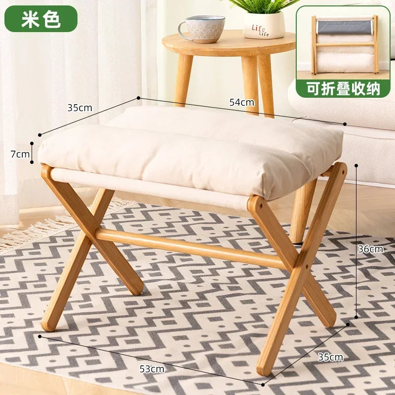 Foldable Cushioned Footstool