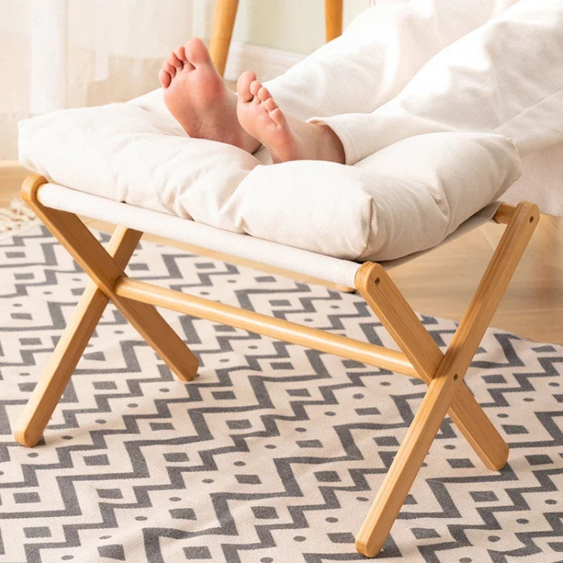 Foldable Cushioned Footstool