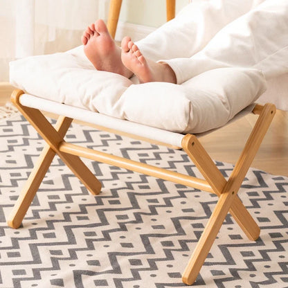 Foldable Cushioned Footstool