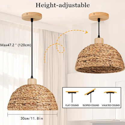 Rattan Hanging Pendant Light