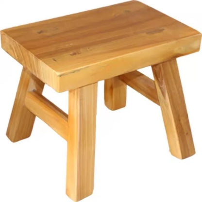 Solid Wood Shoe Change Stool