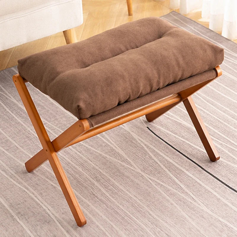 Foldable Cushioned Footstool