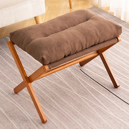 Foldable Cushioned Footstool