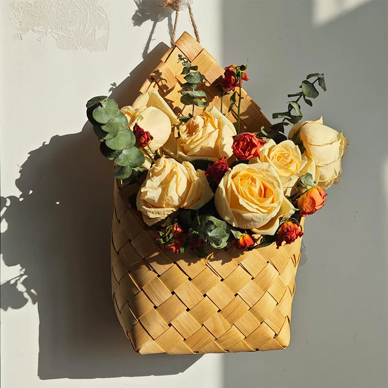 Woven Hanging Flower Basket