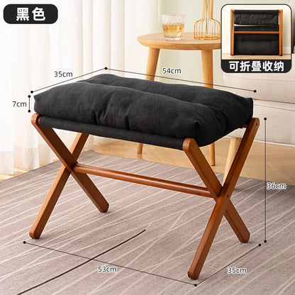 Foldable Cushioned Footstool