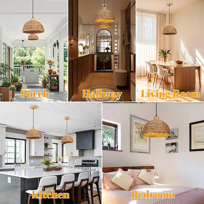 Rattan Hanging Pendant Light