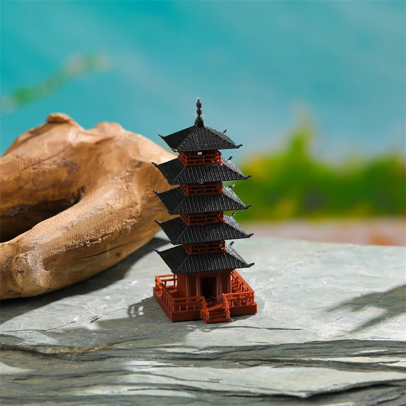 Zen Bonsai Pagoda Statue