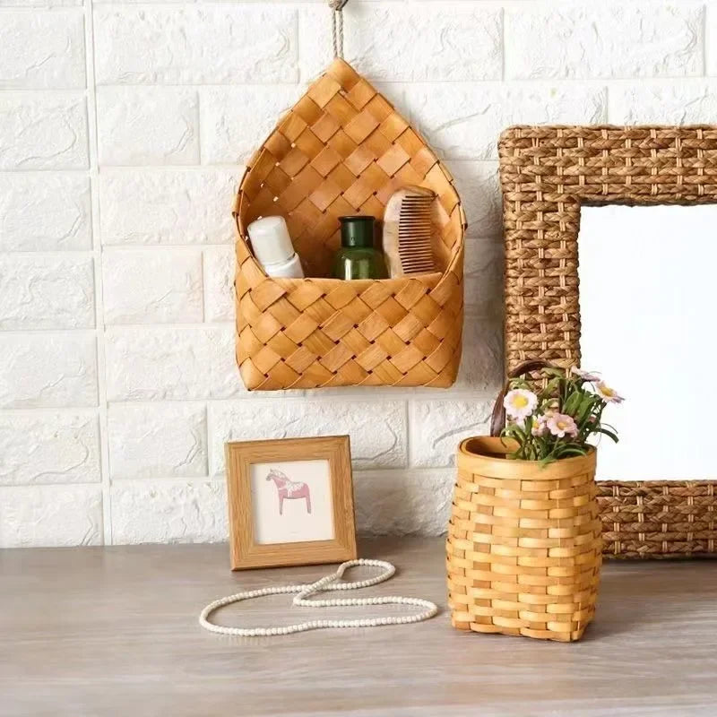 Woven Hanging Flower Basket