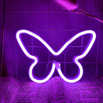 LED Butterfly Neon Light